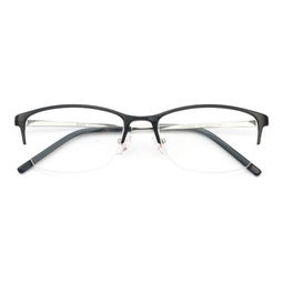 HAN MEGA TR钛塑不锈钢光学眼镜架 经典亮黑 HD49203 F01